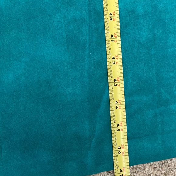 Vintage Lilli Ann Collections UltraSuede Brand Fabric Jacket - Teal - Picture 7 of 7